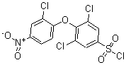 CAS 登录号:175135-06-5, 3,5-二氯-4-(2-氯-4-硝基苯氧基)-苯磺酰氯
