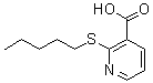 structure of CAS# 175135-23-6, 2-(Pentylthio)-3-Pyridinecarboxylicacid;2-(Pentylthio)-3-Pyridinecarboxylate;2-(Amylthio)Nicotinate;Zinc02169164