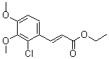 structure of CAS# 175135-96-3, 3-(2-Chloro-3,4-Dimethoxyphenyl)-2-Propenoic Acid Ethyl Ester;ETHYL 3-(2-CHLORO-3,4-DIMETHOXYPHENYL)ACRYLATE