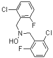 structure of CAS# 175136-75-1, 2-Chloro-N-[(2-Chloro-6-Fluorophenyl)Methyl]-6-Fluoro-N-Hydroxy-Benzenemethanamine;N,N-Bis(2-Chloro-6-Fluorobenzyl)Hydroxylamine 97%;N,N-Bis(2-Chloro-6-Fluorobenzyl)Hydroxylamine97%;N,N-BIS(2-CHLORO-6-FLUOROBENZYL)HYDROXYLAMINE