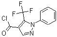 结构式 CAS# 175137-14-1, 1-苯基-5-(三氟甲基)-1H-吡唑-4-甲酰氯