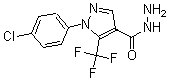 结构式 CAS# 175137-34-5, 1-(4-氯苯基)-5-(三氟甲基)-1H-吡唑-4-羧酸酰肼