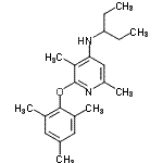 CAS#: 175140-00-8, 2-(Mesityloxy)-3,6-Dimethyl-N-(3-Pentanyl)-4-Pyridinamine