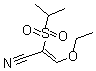 structure of CAS# 175201-71-5, 3-Ethoxy-2-[(1-Methylethyl)Sulfonyl]-2-Propenenitrile;3-Ethoxy-2-(Isopropylsulphonyl)Acrylonitrile;3-ETHOXY-2-(ISOPROPYLSULFONYL)ACRYLONITRILE;3-ETHOXY-2-(2-PROPYLSULFONYL)ACRYLONITRILE