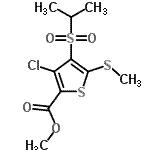 CAS#: 175202-12-7, Methyl 3-Chloro-4-(Isopropylsulfonyl)-5-(Methylsulfanyl)-2-Thiophenecarboxylate