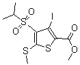 CAS 登录号：175202-13-8， 3-碘-4-[(1-甲基乙基)磺酰基]-5-(甲硫基)-2-噻吩羧酸甲酯