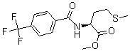 结构式 CAS# 175202-25-2, N-[4-(三氟甲基)苯甲酰基]-L-蛋氨酸甲酯