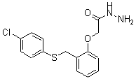 结构式 CAS# 175202-85-4, 2-[2-[[(4-氯苯基)硫代]甲基]苯氧基]-乙酰肼