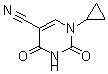 结构式 CAS# 175203-44-8, 1-环丙基-1,2,3,4-四氢-2,4-二氧代-5-嘧啶甲腈