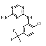 CAS#: 175204-34-9， N-[2-Chloro-5-(Trifluoromethyl)Phenyl]-1,3,5-Triazine-2,4-Diamine