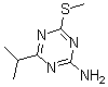 结构式 CAS# 175204-55-4, 4-(1-甲基乙基)-6-(甲硫基)-1,3,5-三嗪-2-胺