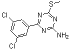 CAS 登录号：175204-58-7， 4-(3,5-二氯苯基)-6-(甲硫基)-1,3,5-三嗪-2-胺