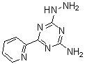structure of CAS# 175204-69-0, 4-Hydrazinyl-6-(2-Pyridinyl)-1,3,5-Triazin-2-Amine;2-AMINO-4-HYDRAZINO-6-(PYRIDIN-2-YL)-1,3,5-TRIAZINE;4-HYDRAZINO-6-(2-PYRIDYL)-1,3,5-TRIAZIN-2-AMINE;2-AMINO-4-HYDRAZINO-6-(2-PYRIDYL)-S-TRIAZINE