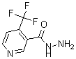 结构式 CAS# 175204-84-9, 4-(三氟甲基)吡啶-3-羧酸酰肼