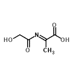 CAS 登录号：175276-18-3， (2E)-2-(羟基乙酰基亚氨基)丙酸