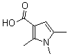 structure of CAS# 175276-50-3, 1,2,5-Trimethyl-1H-Pyrrole-3-carboxylic Acid;1,2,5-Trimethyl-1H-Pyrrole-3-Carboxylic Acid, Tech;1H-Pyrrole-3-Carboxylicacid,1,2,5-Trimethyl-(9CI);1,2,5-TRIMETHYLPYRROLE-3-CARBOXYLIC ACID, TECH.