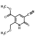 CAS 登录号：175277-22-2， 甲基5-氰基-2-(甲氧基甲基)-6-硫基烟酸酯