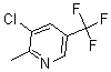 结构式 CAS# 175277-30-2, 3-氯-2-甲基-5-(三氟甲基)-吡啶