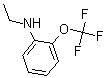 结构式 CAS# 175278-25-8, N-乙基-2-(三氟甲氧基)-苯胺