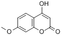 structure of CAS# 17575-15-4, 4-Hydroxy-7-Methoxy-2H-1-Benzopyran-2-One;2-Hydroxy-7-Methoxy-Chromen-4-One;2-Hydroxy-7-Methoxy-4-Chromenone;2-Hydroxy-7-Methoxy-Chromone