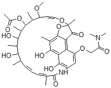 CAS#: 17607-33-9， 4-O-[2-(Dimethylamino)-2-Oxoethyl]Rifamycin