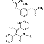 CAS#: 176378-96-4， 5-[(6-Amino-3-Methyl-2,4-Dioxo-1-Phenyl-1,2,3,4-Tetrahydro-5-Pyrimidinyl)Carbamoyl]-2-Methyl-1,3-Phenylene Diacetate