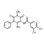 CAS#: 176379-18-3， N-(6-Amino-3-Methyl-2,4-Dioxo-1-Phenyl-1,2,3,4-Tetrahydro-5-Pyrimidinyl)-3,4-Dihydroxybenzamide