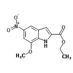 CAS#: 176956-21-1， Ethyl 7-Methoxy-5-Nitro-1H-Indole-2-Carboxylate