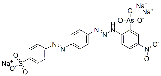 CAS#: 1772-02-7， Sodium 4-[[4-[3-(2-Arsono-4-Nitrophenyl)Triazen-1-Yl]Phenyl]Azo]Benzenesulphonate
