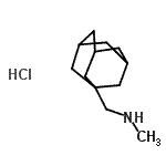 结构式 CAS# 1773-99-5, 1-(金刚烷-1-基)-N-甲基甲胺盐酸盐(1:1)