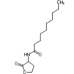 结构式 CAS# 177315-87-6, N-(2-氧代四氢-3-呋喃基)癸烷酰胺