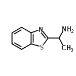 结构式 CAS# 177407-14-6, 1-(1,3-苯并噻唑-2-基)乙胺