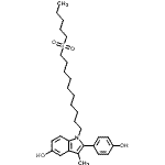CAS#: 177583-70-9， 2-(4-Hydroxyphenyl)-3-Methyl-1-[10-(Pentylsulfonyl)Decyl]-1H-Indol-5-Ol