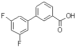 结构式 CAS# 177734-83-7, 3',5'-二氟-3-联苯基羧酸