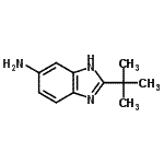 结构式 CAS# 177843-66-2, 2-(2-甲基-2-丙基)-1H-苯并咪唑-6-胺