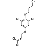 CAS 登录号：178043-48-6， 3-{2,6-二氯-4-[(3,3-二氯-2-丙烯-1-基)氧基]苯氧基}-1-丙醇