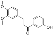 结构式 CAS# 178445-80-2, 3-(3,4-二甲氧基苯基)-1-(3-羟基苯基)丙-2-烯-1-酮