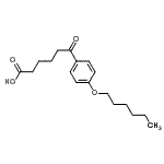 结构式 CAS# 178686-87-8, 6-[4-(己氧基)苯基]-6-氧代己酸