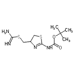 CAS#: 179116-02-0， 2-Methyl-2-Propanyl {4-[(Carbamimidoylsulfanyl)Methyl]-4,5-Dihydro-1,3-Thiazol-2-Yl}Carbamate