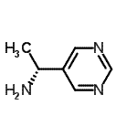 structure of CAS# 179601-39-9, (1R)-1-(5-Pyrimidinyl)Ethanamine;(R)-1-(pyrimidin-5-yl)ethanamine