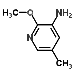 结构式 CAS# 179677-17-9, 2-甲氧基-5-甲基-吡啶-3-胺