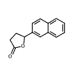 结构式 CAS# 180037-65-4, 5-(2-萘基)二氢-2(3H)-呋喃酮