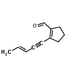 CAS#: 180725-15-9， 2-[(3E)-3-Penten-1-Yn-1-Yl]-1-Cyclopentene-1-Carbaldehyde