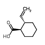 CAS 登录号：180908-13-8， (1R,2S)-2-乙烯基环己烷羧酸