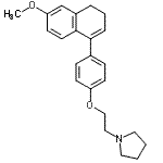 CAS#: 180915-94-0， 1-{2-[4-(6-Methoxy-3,4-Dihydro-1-Naphthalenyl)Phenoxy]Ethyl}Pyrrolidine