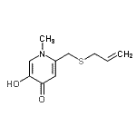 CAS#: 181647-47-2， 2-[(Allylsulfanyl)Methyl]-5-Hydroxy-1-Methyl-4(1H)-Pyridinone