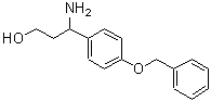 structure of CAS# 182057-85-8, 3-Amino-3-[4-(Benzyloxy)Phenyl]-1-Propanol;3-(4-benzyloxyphenyl)-DL-β-alaninol;3-amino-3-(4-(benzyloxy)phenyl)propan-1-ol;3-Amino-3-(4-benzyloxy-phenyl)-propan-1-ol