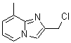 structure of CAS# 182181-42-6, 2-(Chloromethyl)-8-Methylimidazo[1,2-a]Pyridine;2-(chloromethyl)-8-methyl-4-hydroimidazo[1,2-a]pyridine;2-(chloromethyl)-8-methylimidazo[1,2-a]pyridine;2-Chloromethyl-8-methyl-imidazo[1,2-a]pyridine