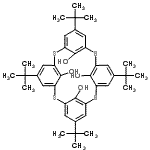 CAS#: 182496-55-5， 5,11,17,23-Tetrakis(2-Methyl-2-Propanyl)-2,8,14,20-Tetrathiapentacyclo[19.3.1.1<Sup>3,7</Sup>.1<Sup>9,13</Sup>.1<Sup>15,19</Sup>]Octacosa-1(25),3(28),4,6,9(27),10,12,15(26),16,18,21,23-Dodecaene-25,26,27,28-Tetrol