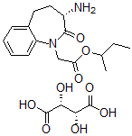 CAS#: 182561-27-9， (3S)-3-Amino-2,3,4,5-Tetrahydro-2-Oxo-1H-1-Benzazepine-1-Acetatic Acid 1,2-Dimethylethyl Ester, (2R,3R)-2,3-Dihydroxybutanedioate(1:1)